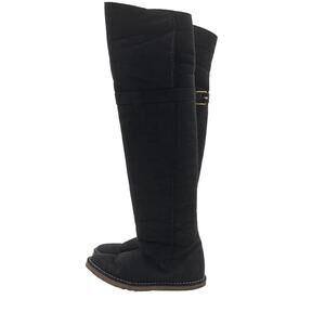 Stella McCartney Vegan Shearling Suede Over The Knee Boots Women's 37